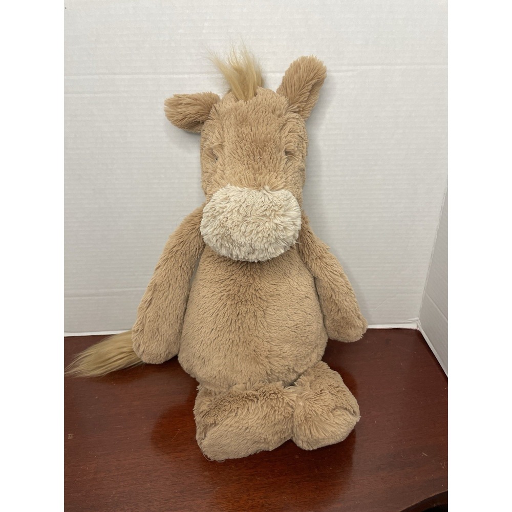 Jellycat Bashful Pony HUGE Large 18-20" Jellycat Horse Retired Authentic